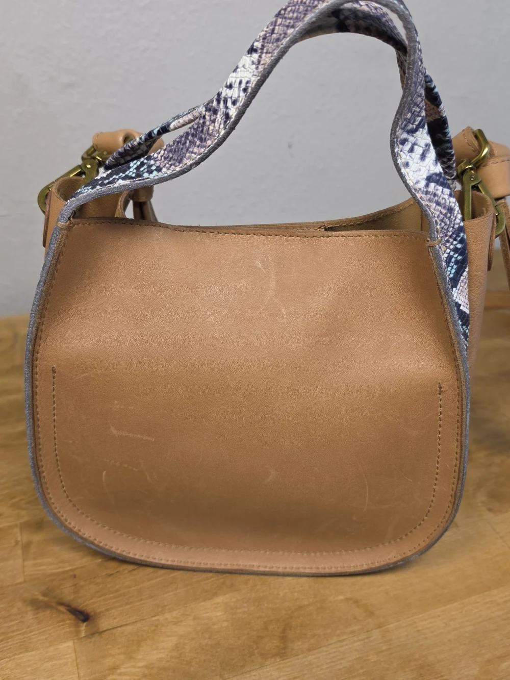 Madewell The Sydney Crossbody Bag Snake Embossed Leather Handbag NWT MD183 - Picture 13 of 15